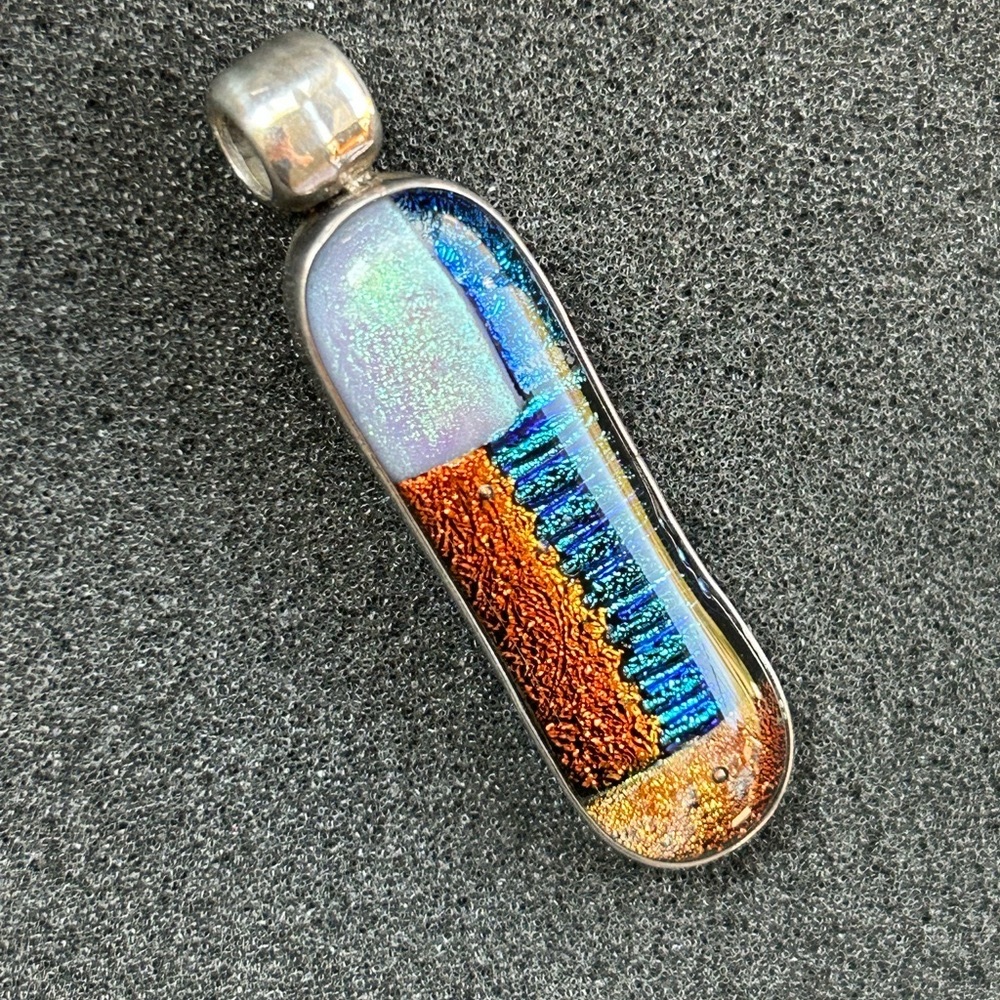Blue Pendant. Hand Made, artistic. SUPER FAST SHIPPING